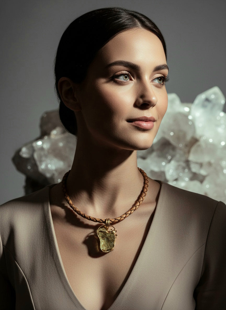 Auric Lumina ✦ Heliodor 金色光輝 ✦ 金色綠柱石10K SOLID Gold Pendant 10K金墜- H236