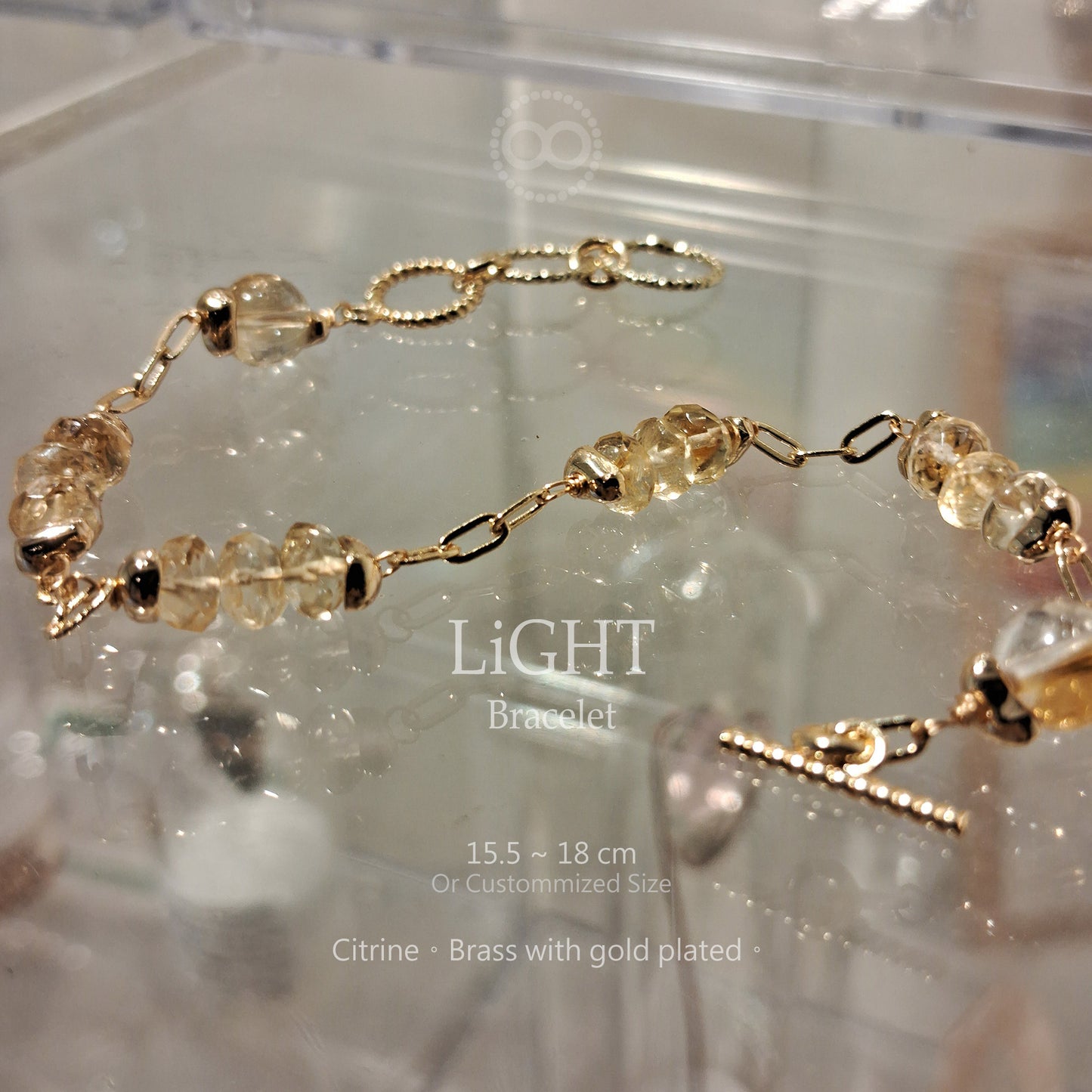 LiGHT 光 ✹ 星球 Citrine Bracelet 飛行手環 LB007