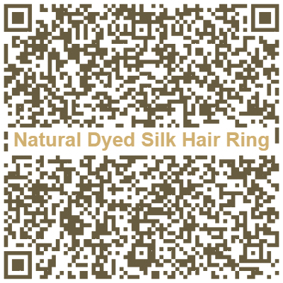 星球✹ 蠶絲髮圈 Silk Hair Ring 草木染 Natural Dyed✦車縫非精美