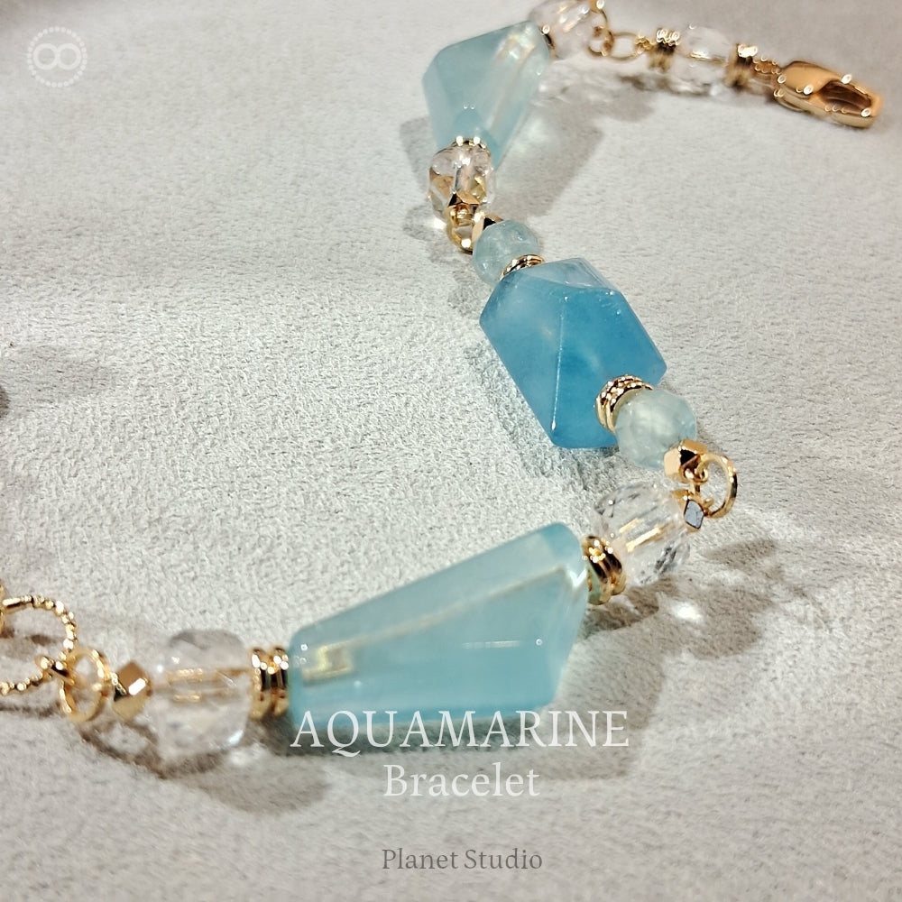 Aquamarine ✹ LiGHT Bracelet 海水藍寶 ✹ 光星球手鏈 LB006