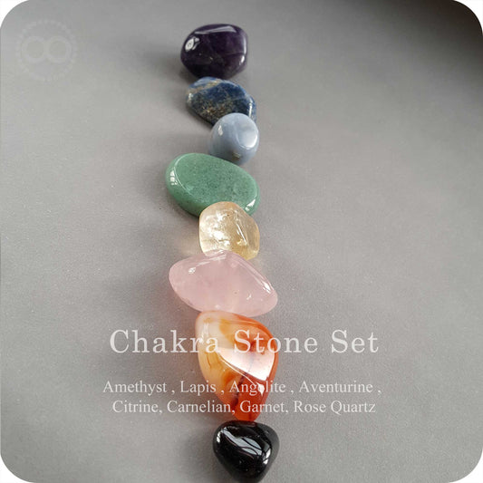Sternkarte♦ CHAKRA-STEIN-SET Regenbogen-Chakra-Stein Gruppe A