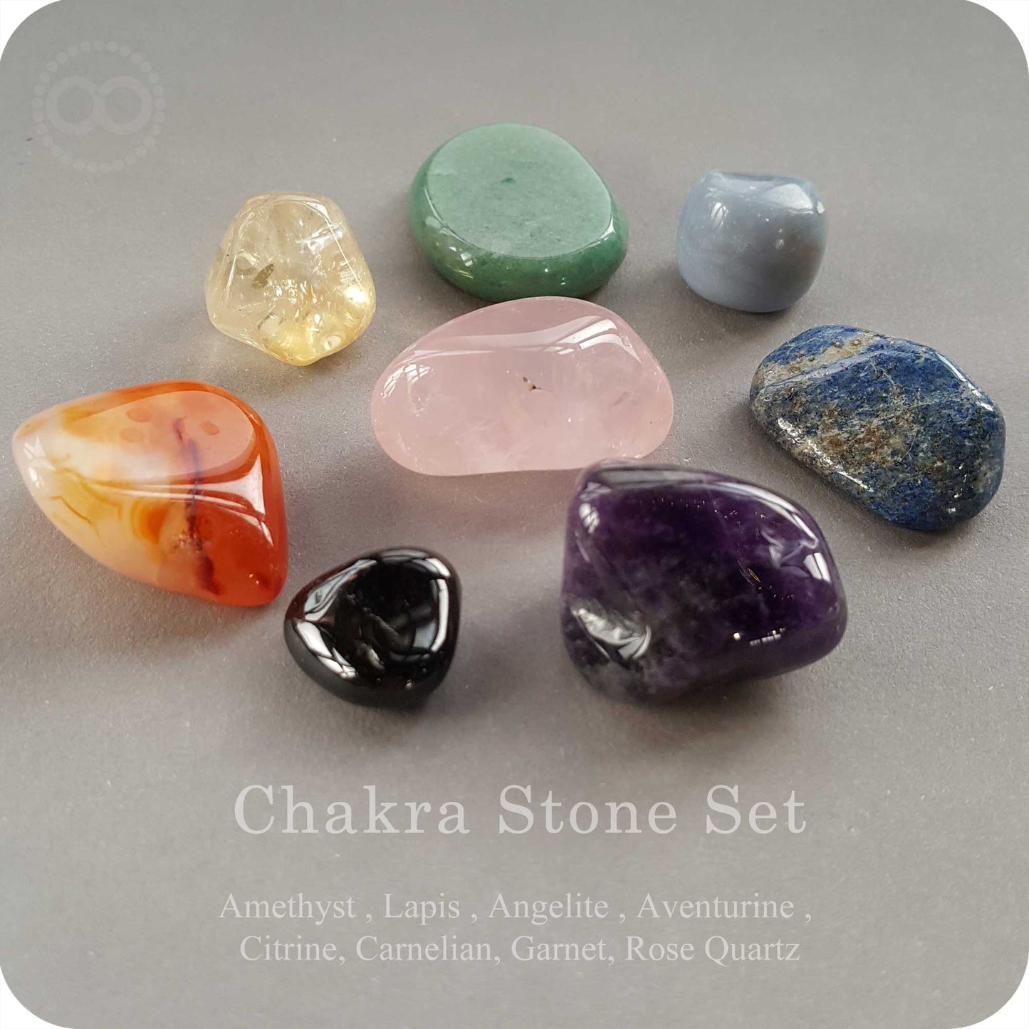 Sternkarte♦ CHAKRA-STEIN-SET Regenbogen-Chakra-Stein Gruppe A