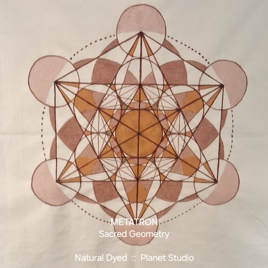星球 ✹ 梅塔特隆 METATRON Tapestry 曼陀羅草木染 ∞ 純棉掛布 Mandala Natural Dyed Cotton  ● 50 x 58 cm