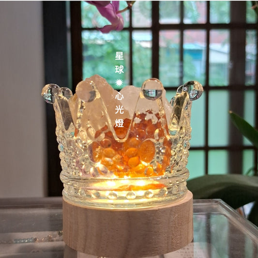 星球 水晶礦石 ✦ 心光燈