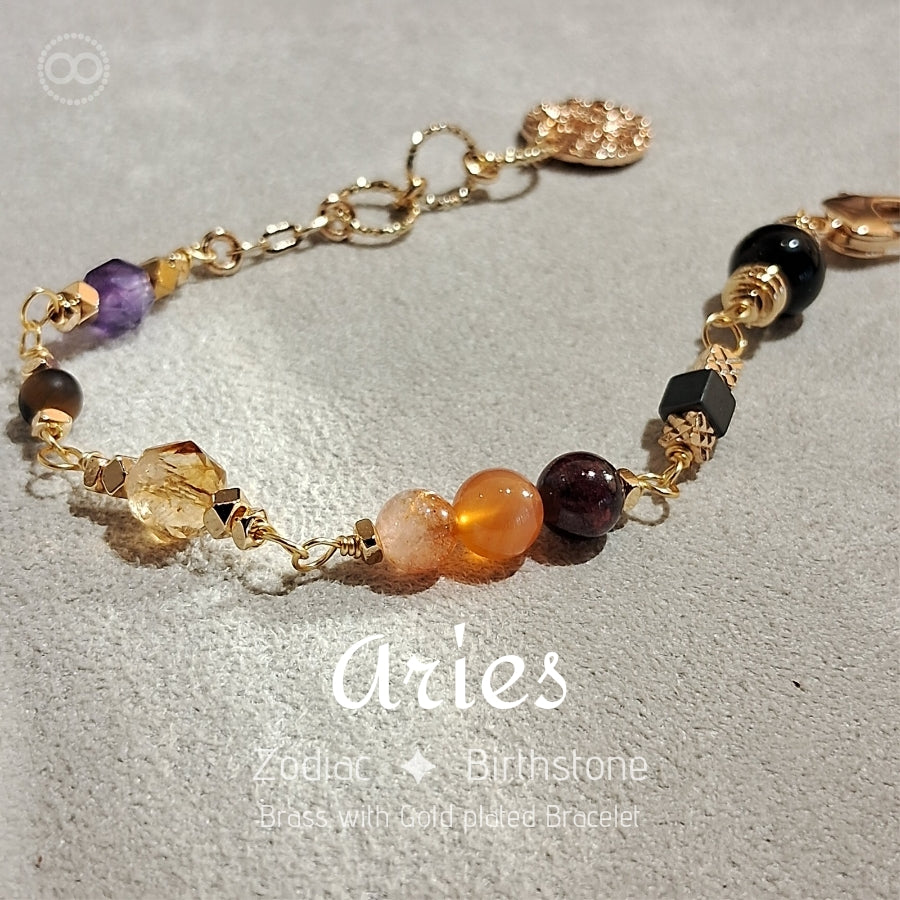 Zodiac ✦ Birthstone Bracelet星座 ✦ 誕生石手鍊 | Planet Studio Cosmic Jewelry 星際珠寶 | Align with Your Celestial Light｜與你的宇宙之光對齊