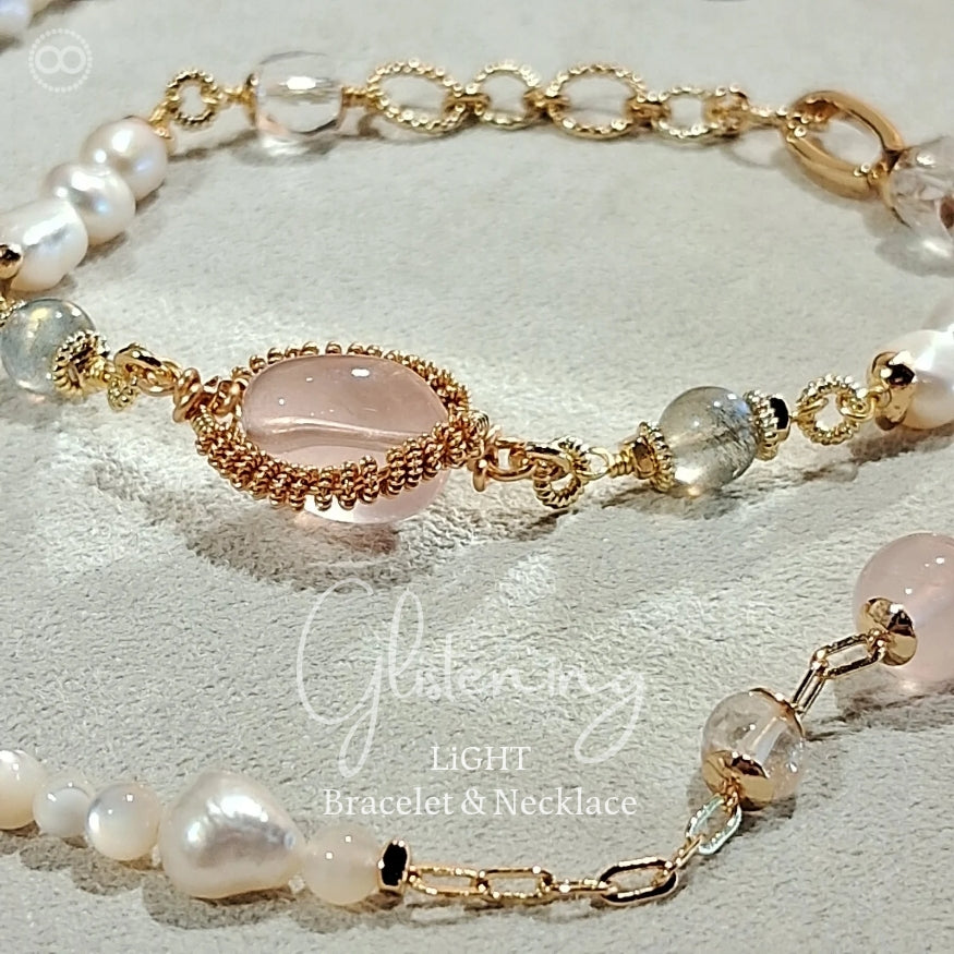 Glistening  ✹  LiGHT Necklace+Bracelet 柔光瀲灩 ✹ 光星球飛行鏈  LB010