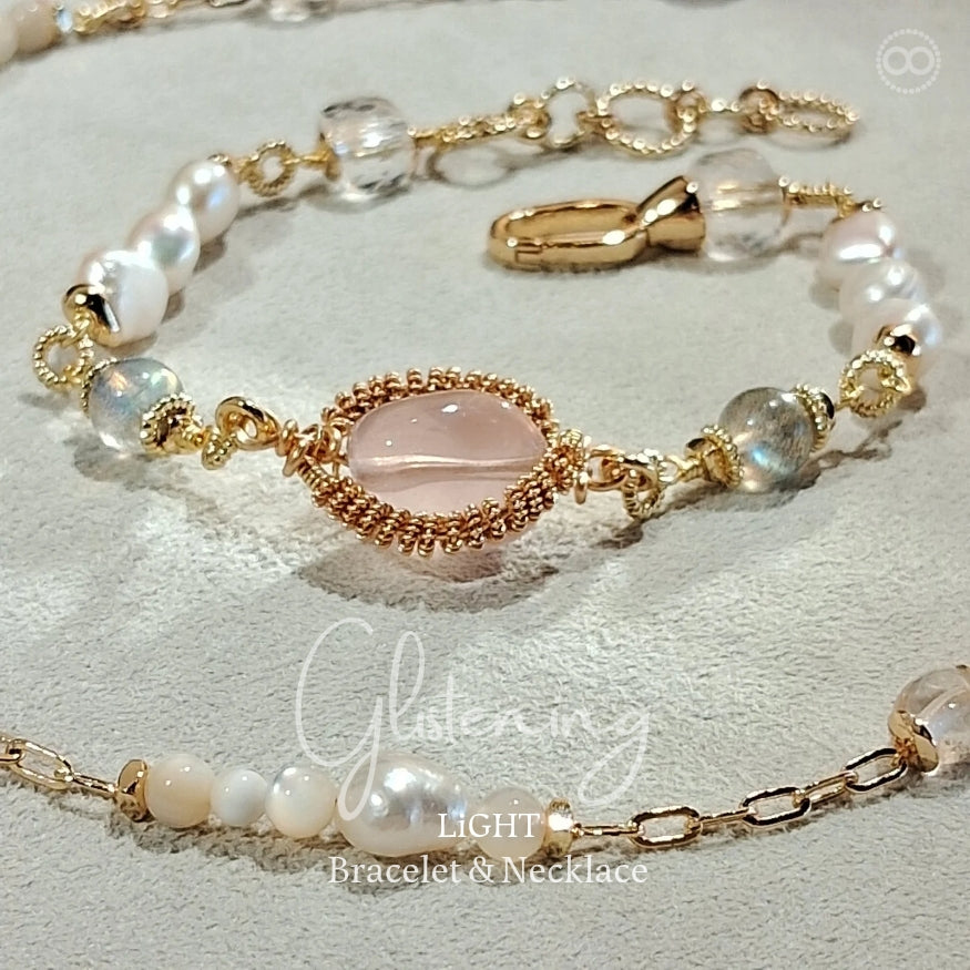 Glistening  ✹  LiGHT Necklace+Bracelet 柔光瀲灩 ✹ 光星球飛行鏈  LB010