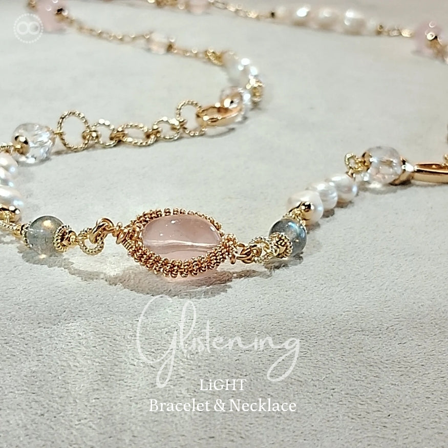Glistening  ✹  LiGHT Necklace+Bracelet 柔光瀲灩 ✹ 光星球飛行鏈  LB010