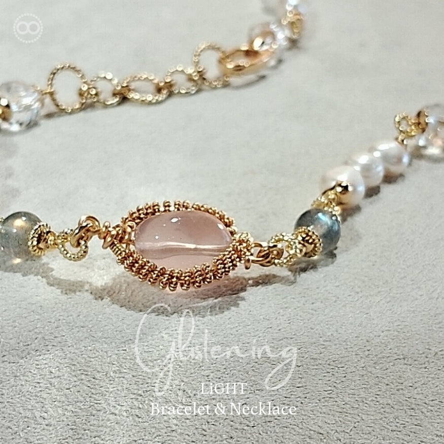 Glistening  ✹  LiGHT Necklace+Bracelet 柔光瀲灩 ✹ 光星球飛行鏈  LB010