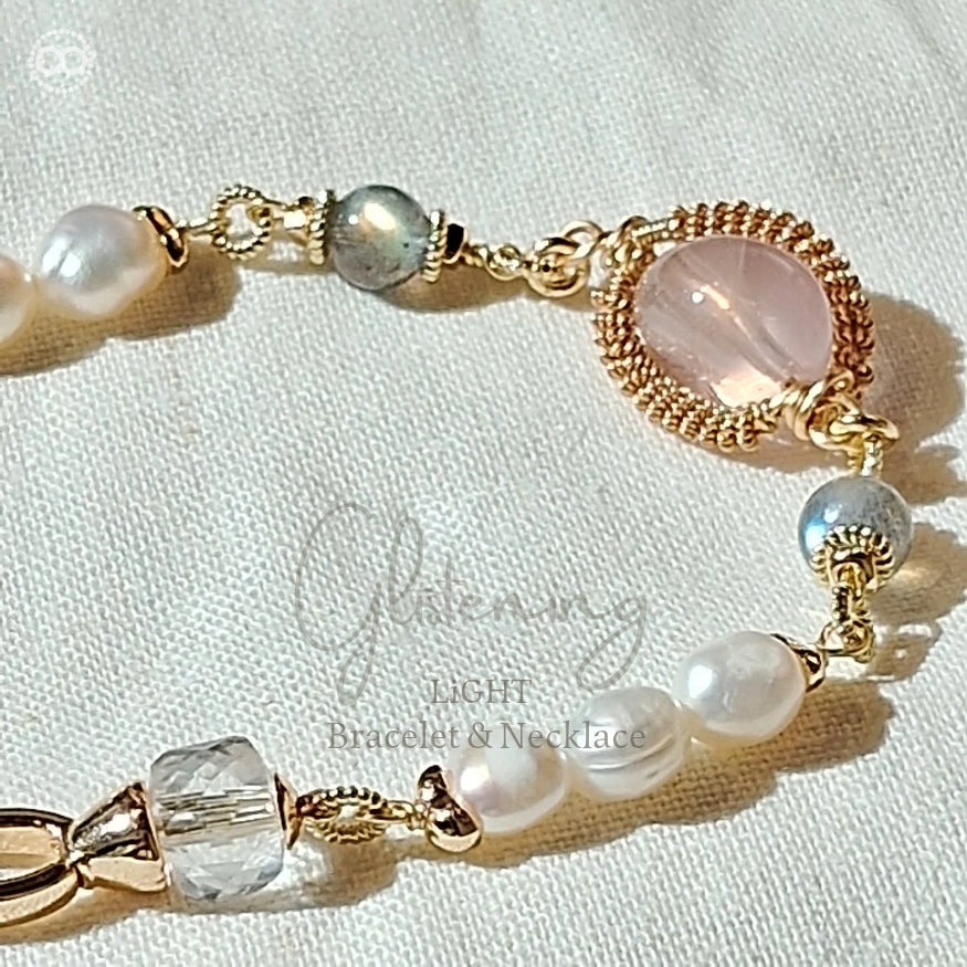 Glistening  ✹  LiGHT Necklace+Bracelet 柔光瀲灩 ✹ 光星球飛行鏈  LB010