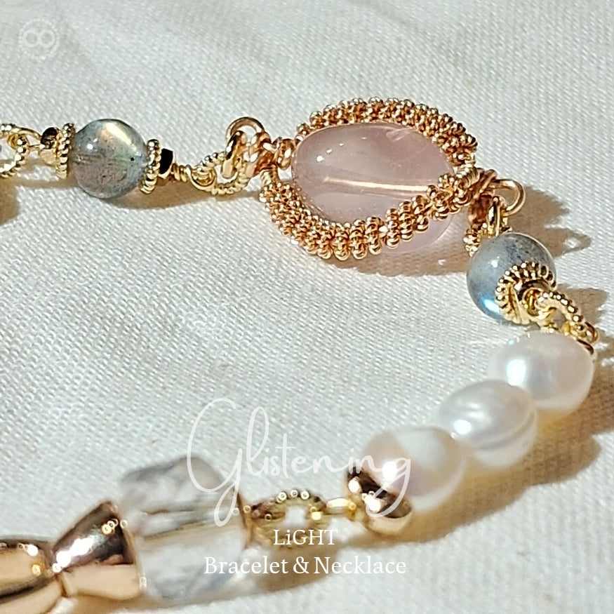 Glistening  ✹  LiGHT Necklace+Bracelet 柔光瀲灩 ✹ 光星球飛行鏈  LB010