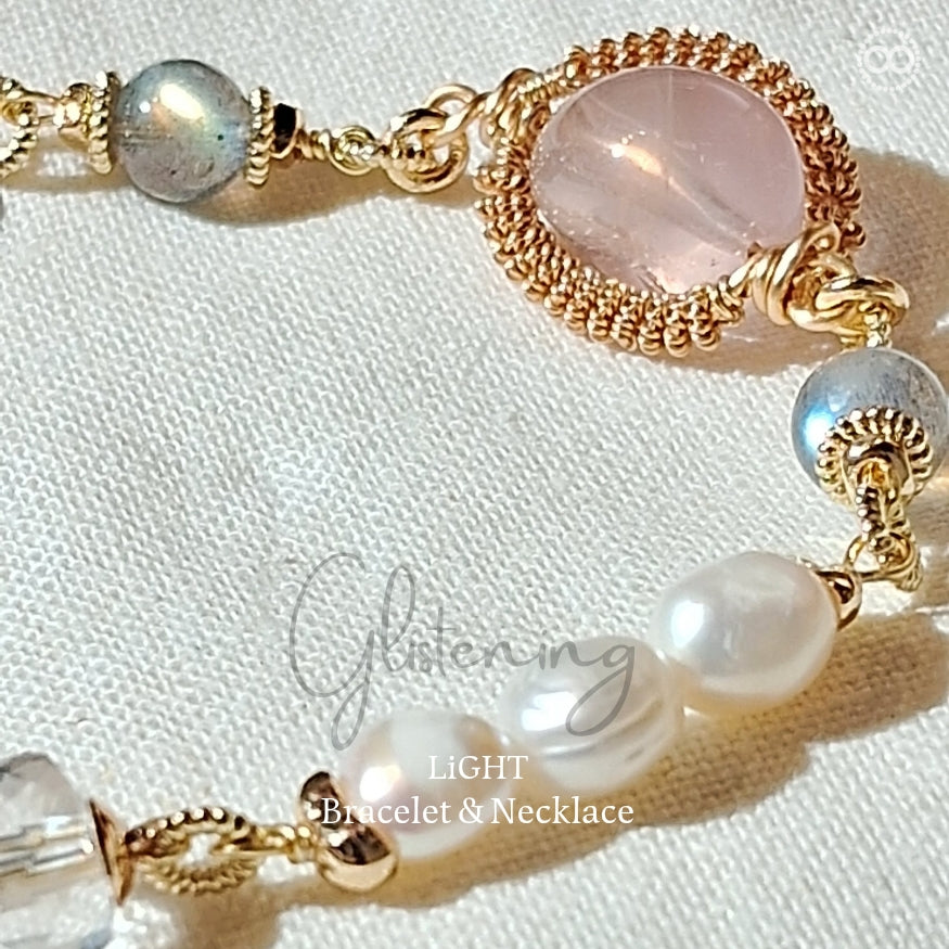 Glistening  ✹  LiGHT Necklace+Bracelet 柔光瀲灩 ✹ 光星球飛行鏈  LB010