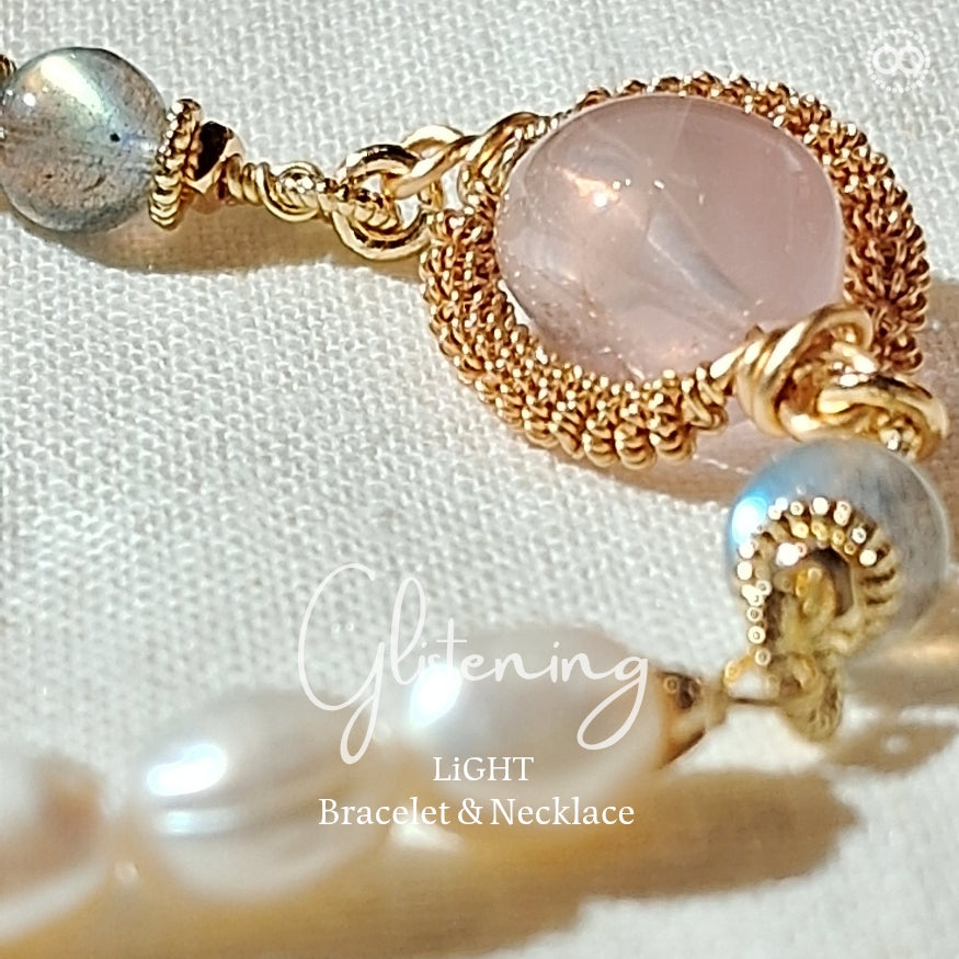 Glistening  ✹  LiGHT Necklace+Bracelet 柔光瀲灩 ✹ 光星球飛行鏈  LB010