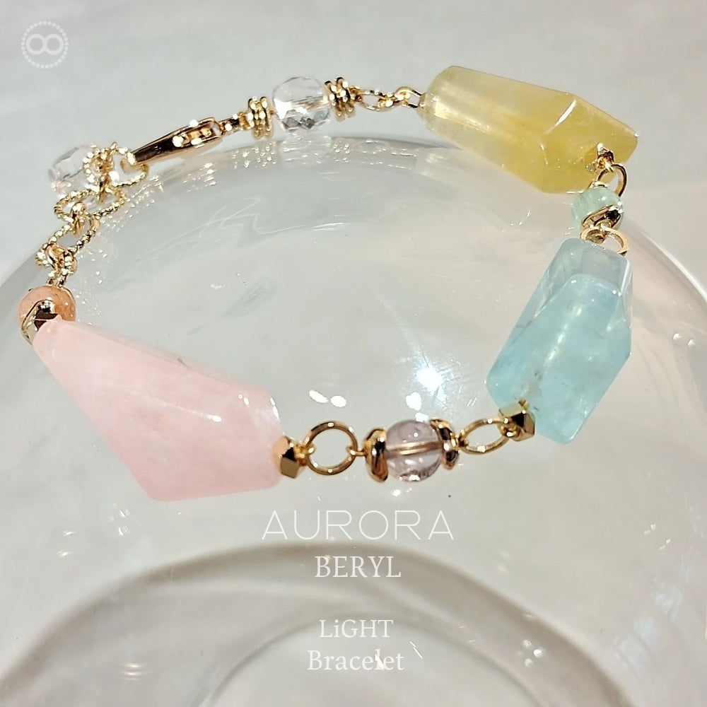 AURORA  ✹  LiGHT Necklace+Bracelet 綠柱石家族 ✹ 極光星球鏈  LB009