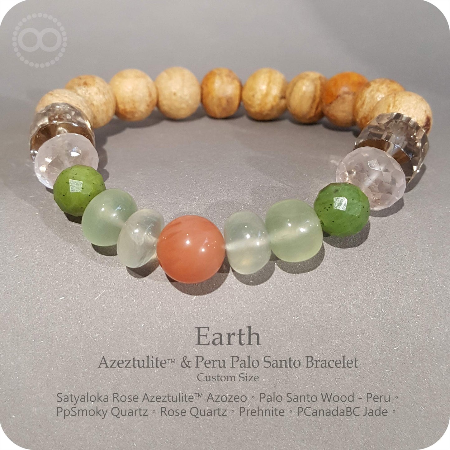 Earth Bracelet 阿賽斯特萊石 祕魯聖木手環 - EB219