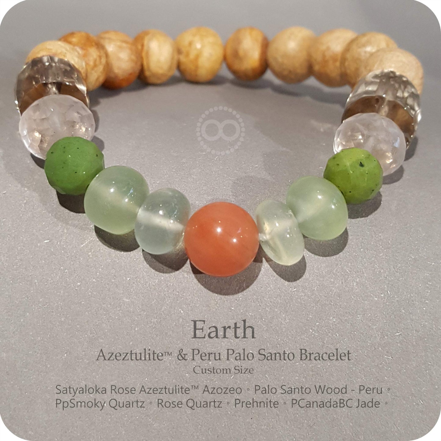 Earth Bracelet 阿賽斯特萊石 祕魯聖木手環 - EB219