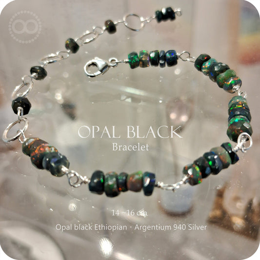 OPAL Black 星球 ✹ 澳寶 Bracelet 手環細鏈 EleganceB005