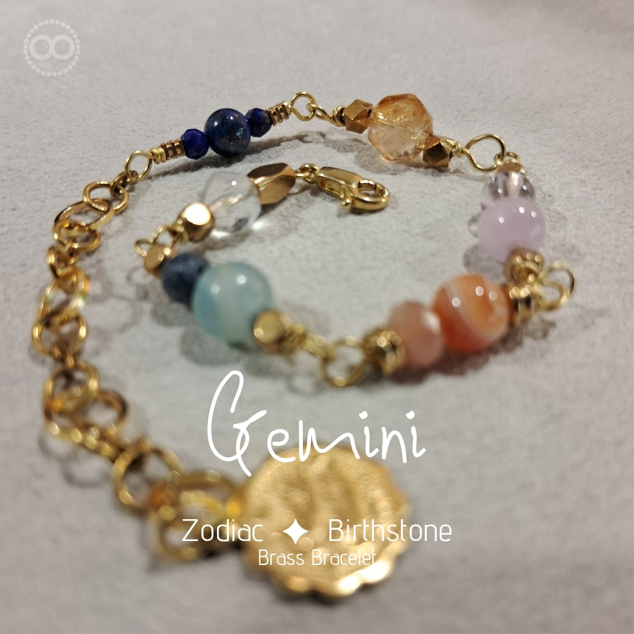 Zodiac ✦ Birthstone Bracelet星座 ✦ 誕生石手鍊 | Planet Studio Cosmic Jewelry 星際珠寶 | Align with Your Celestial Light｜與你的宇宙之光對齊