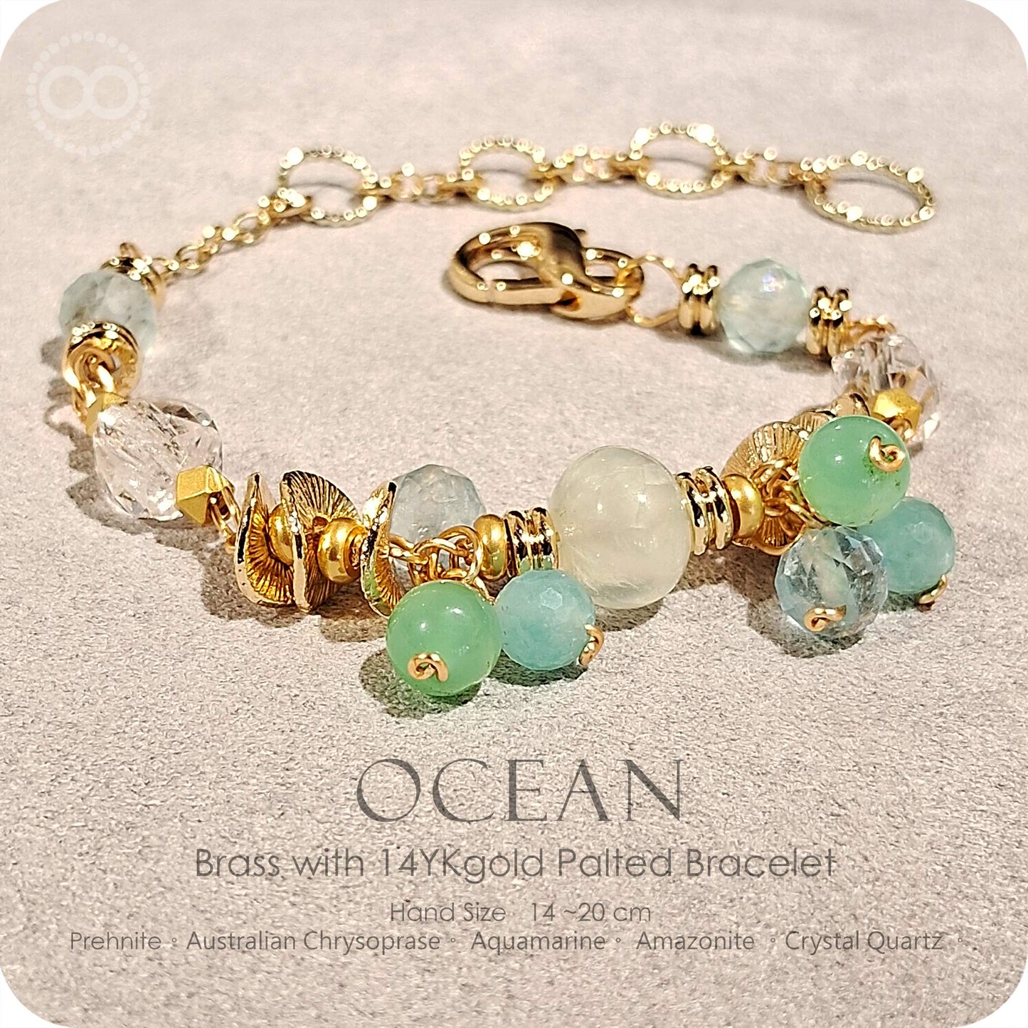 OCEAN Brass gold plated Bracelet - H252