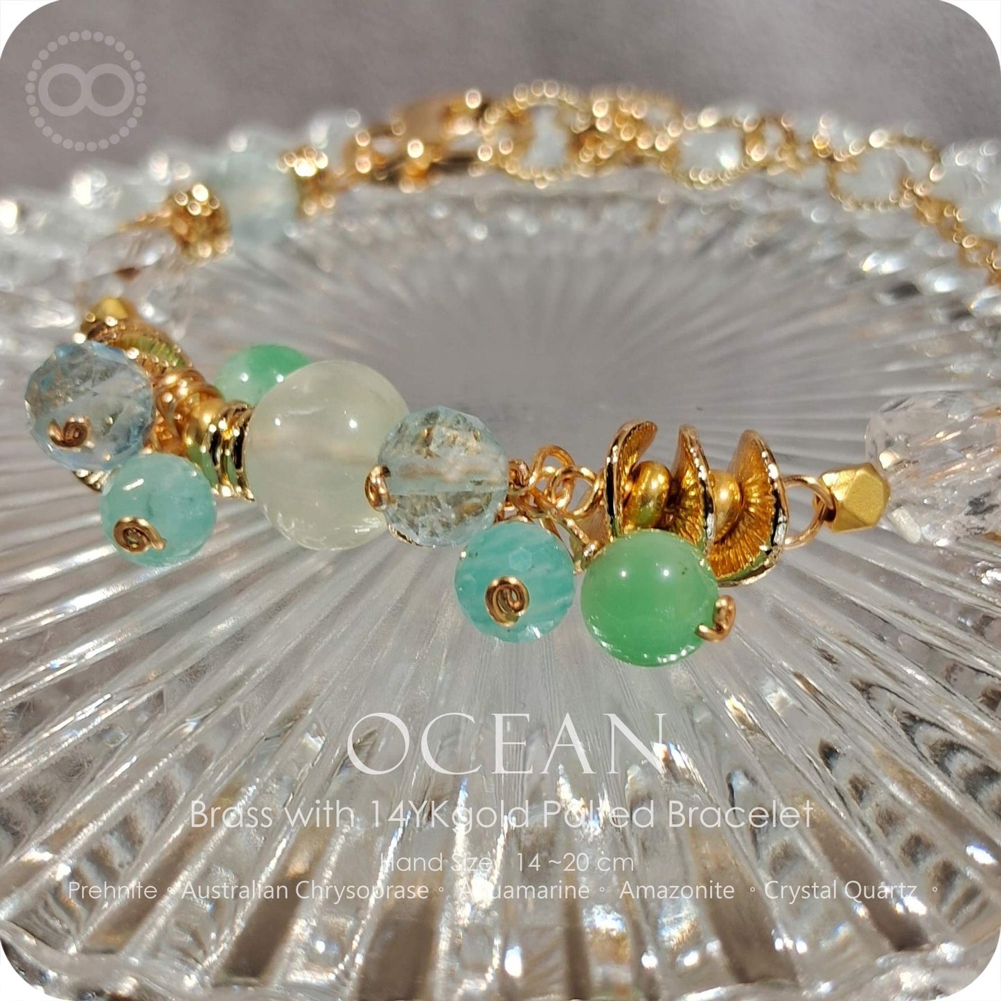 OCEAN Brass gold plated Bracelet - H252