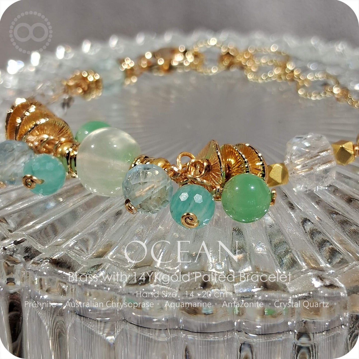 OCEAN Brass gold plated Bracelet - H252