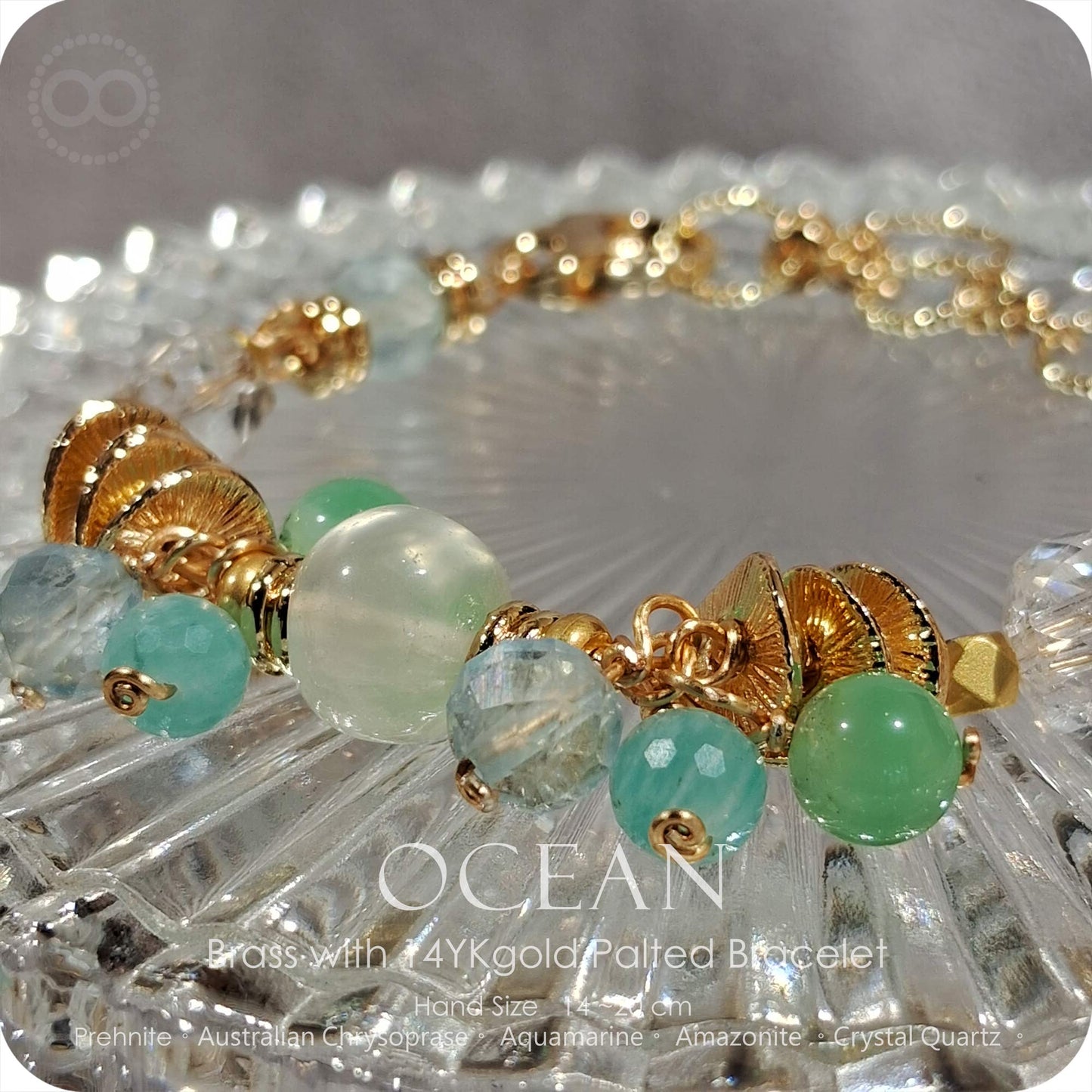 OCEAN Brass gold plated Bracelet - H252