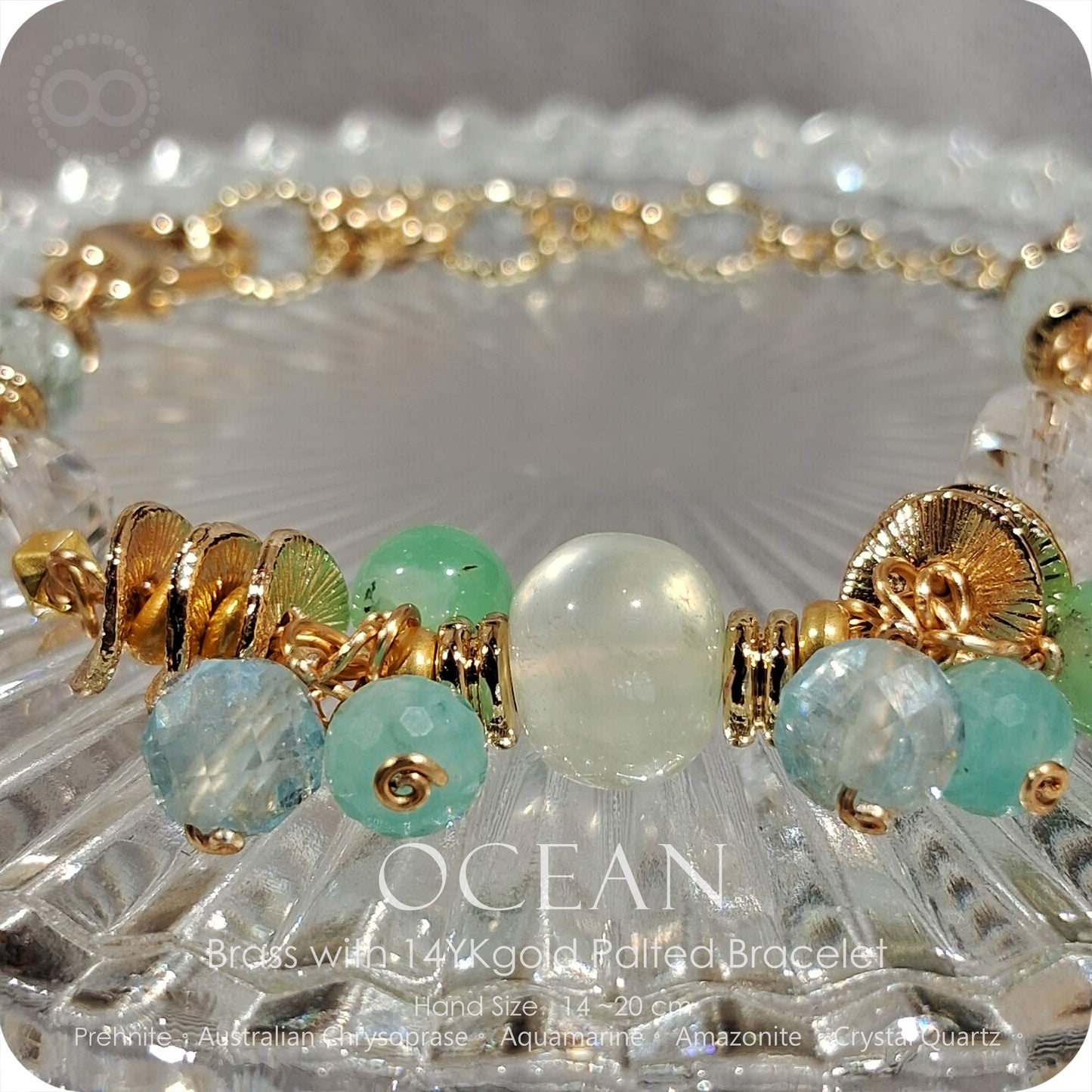 OCEAN Brass gold plated Bracelet - H252