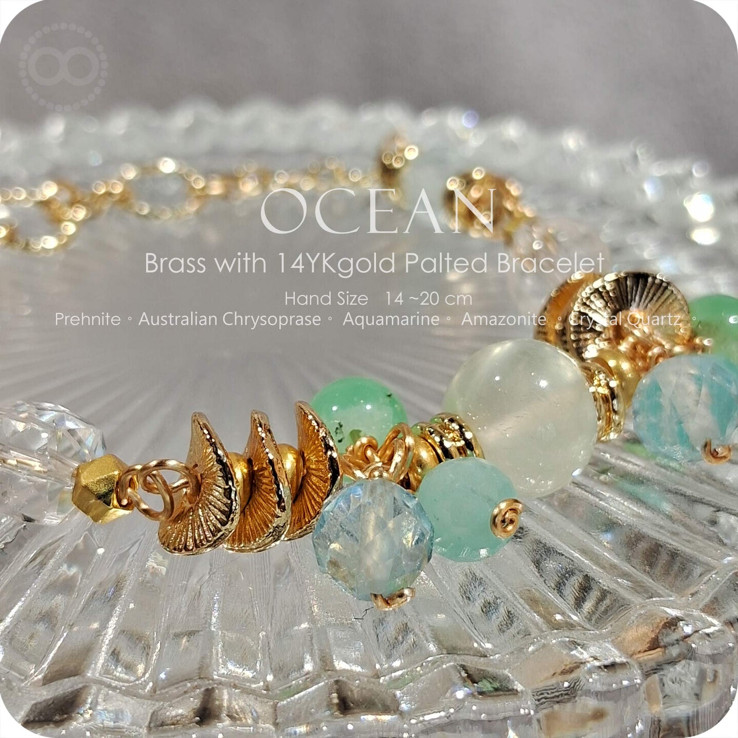 OCEAN Brass gold plated Bracelet - H252