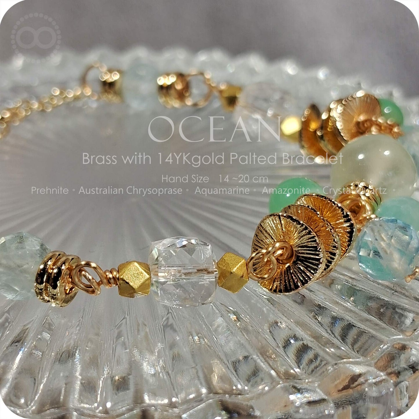 OCEAN Brass gold plated Bracelet - H252