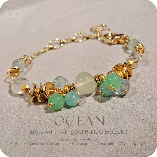 OCEAN Brass gold plated Bracelet - H252