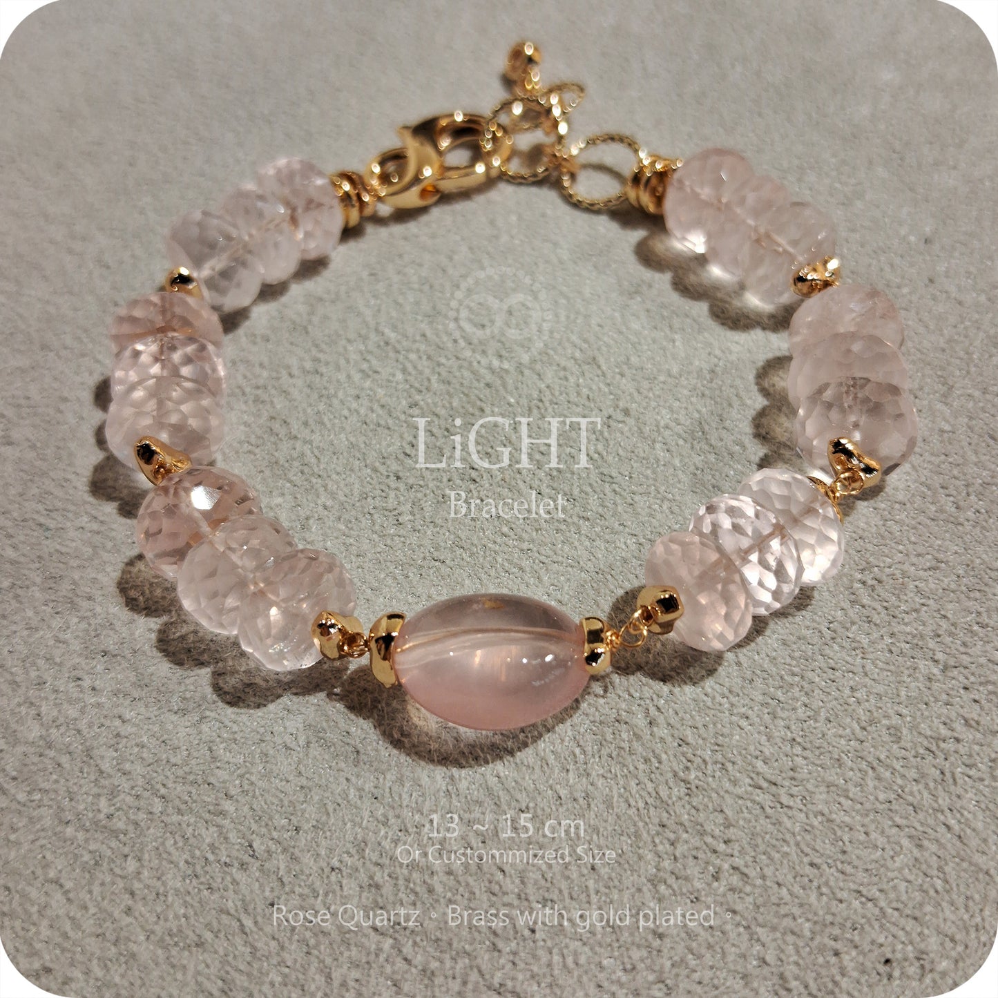 LiGHT 光 ✹ 星球 Rose Quartz Bracelet  飛行手環  LB005