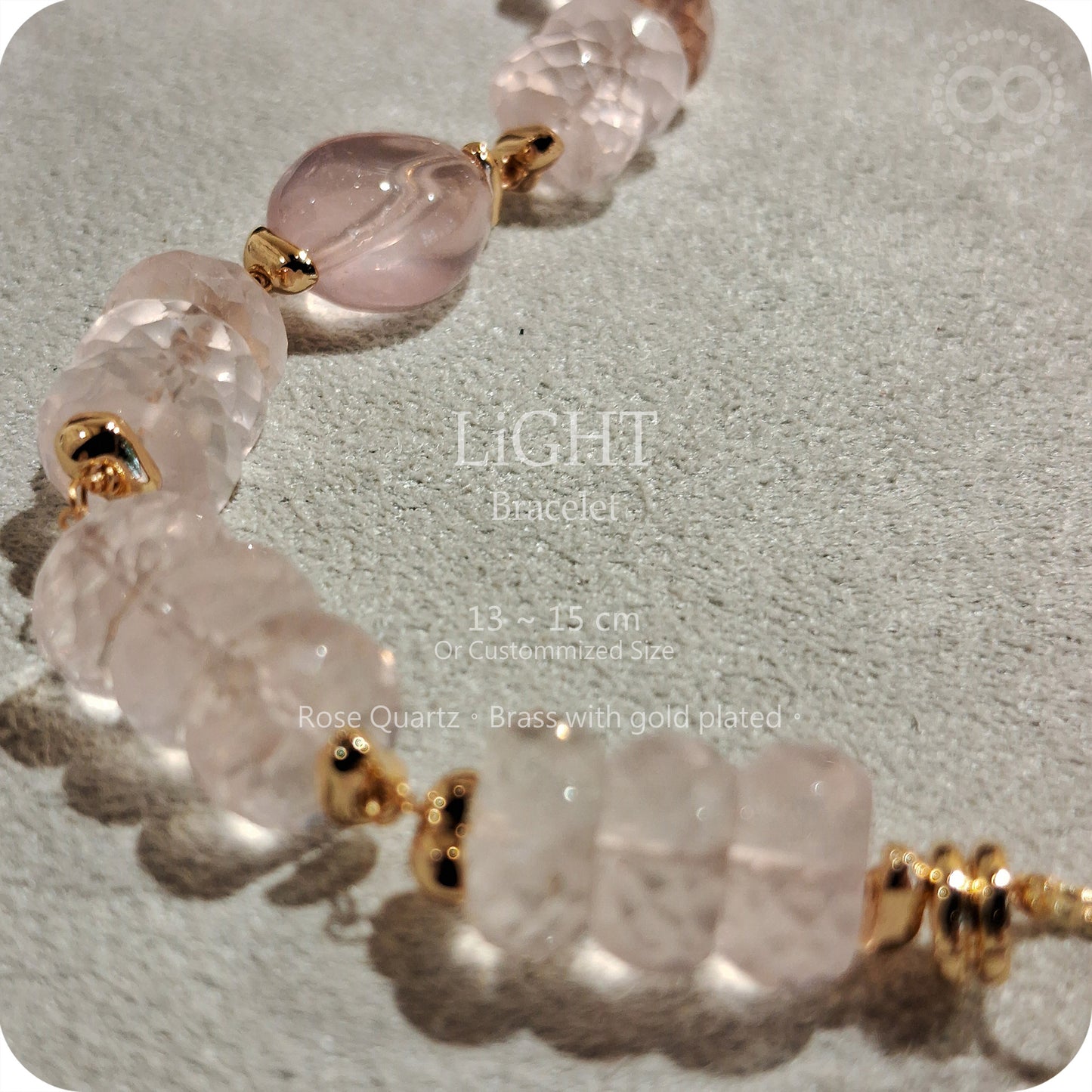 LiGHT 光 ✹ 星球 Rose Quartz Bracelet  飛行手環  LB005