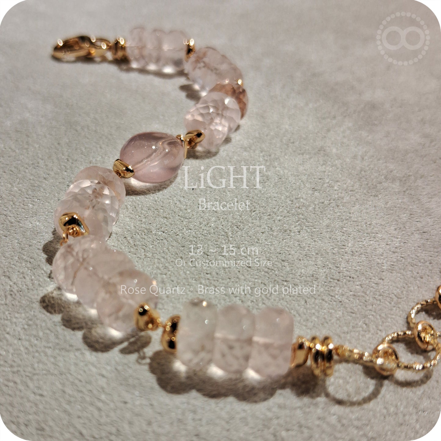 LiGHT 光 ✹ 星球 Rose Quartz Bracelet  飛行手環  LB005