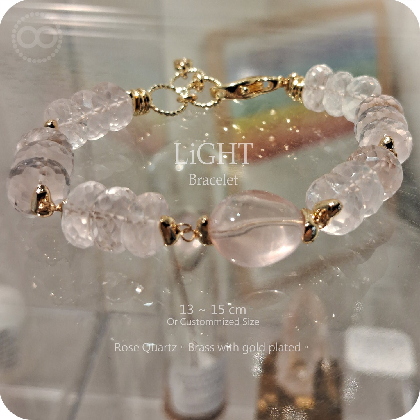 LiGHT 光 ✹ 星球 Rose Quartz Bracelet  飛行手環  LB005