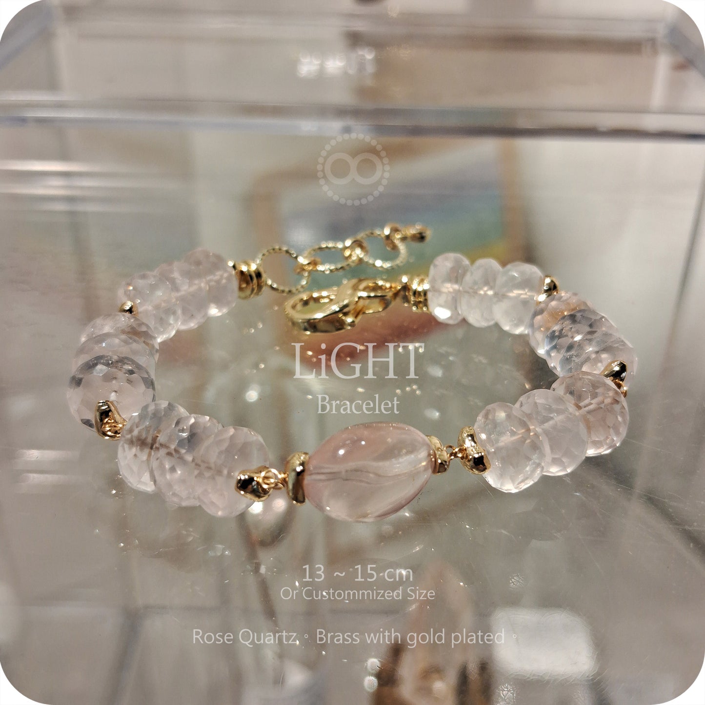 LiGHT 光 ✹ 星球 Rose Quartz Bracelet  飛行手環  LB005