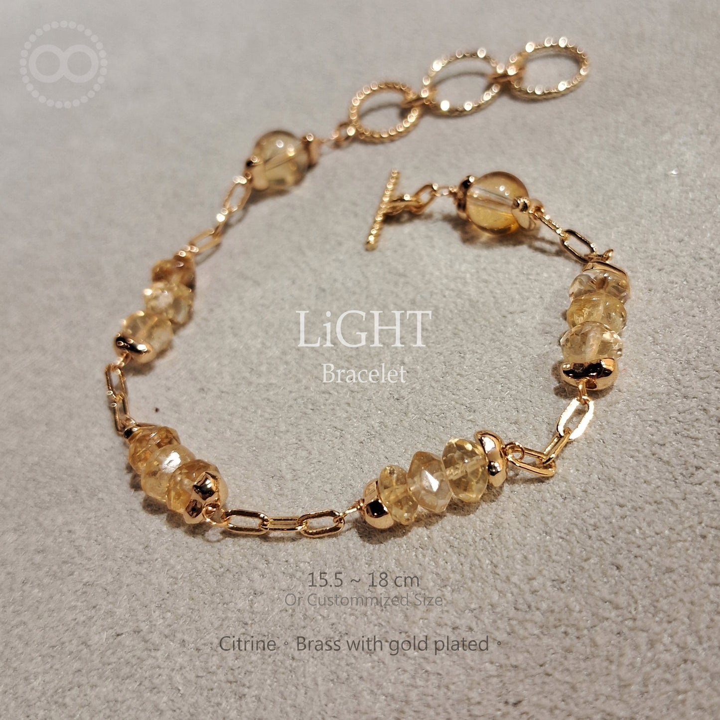 LiGHT 光 ✹ 星球 Citrine Bracelet  飛行手環  LB007