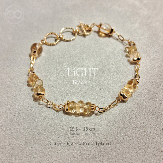 LiGHT 光 ✹ 星球 Citrine Bracelet  飛行手環  LB007