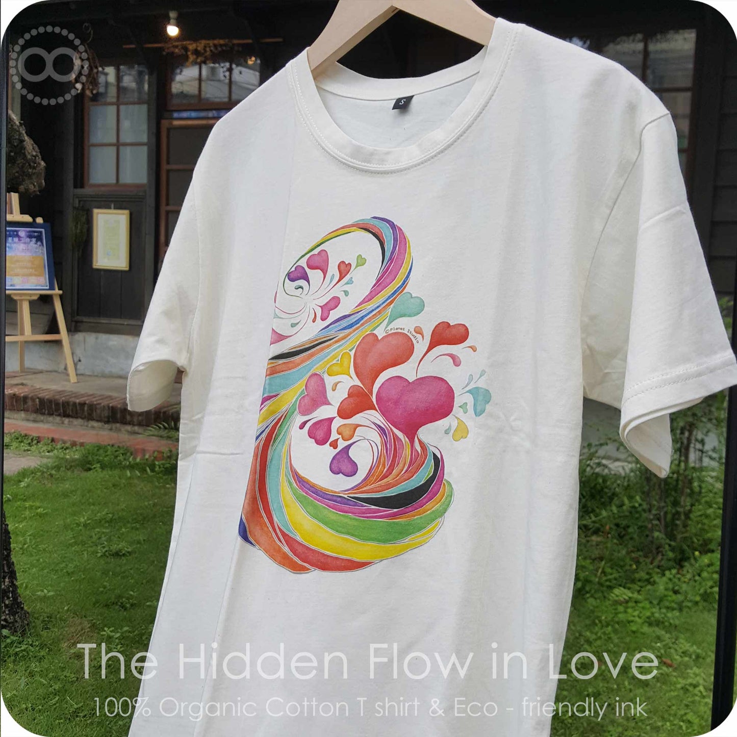 Organic Cotton T 有機棉衣 The Hidden Flow in LOVE