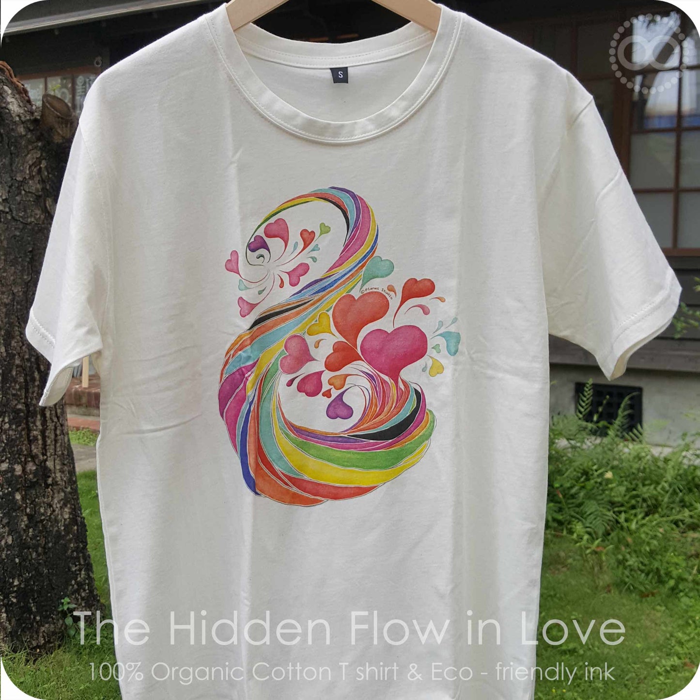 Organic Cotton T 有機棉衣 The Hidden Flow in LOVE