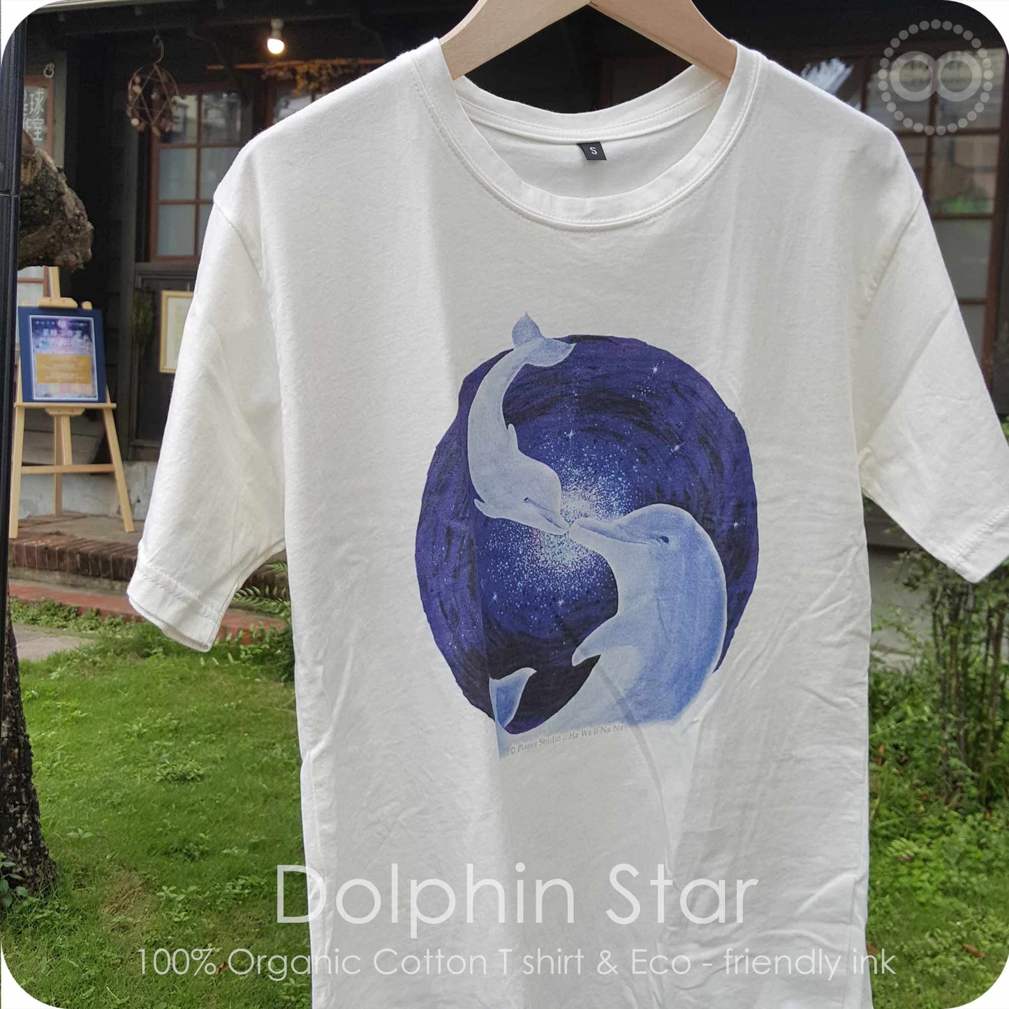 Organic Cotton T 有機棉衣 Dolphin  ♥  海豚