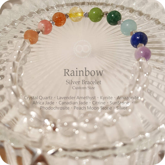 Rainbow Planet★ RAINBOW ★ Silberarmband RB002