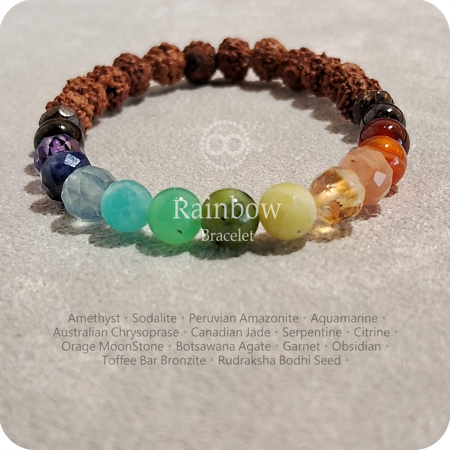 彩虹 ✹ 星球 RAINBOW Bracelet ✹ 飛行手環 Bodhi Seed 菩提子 RB008