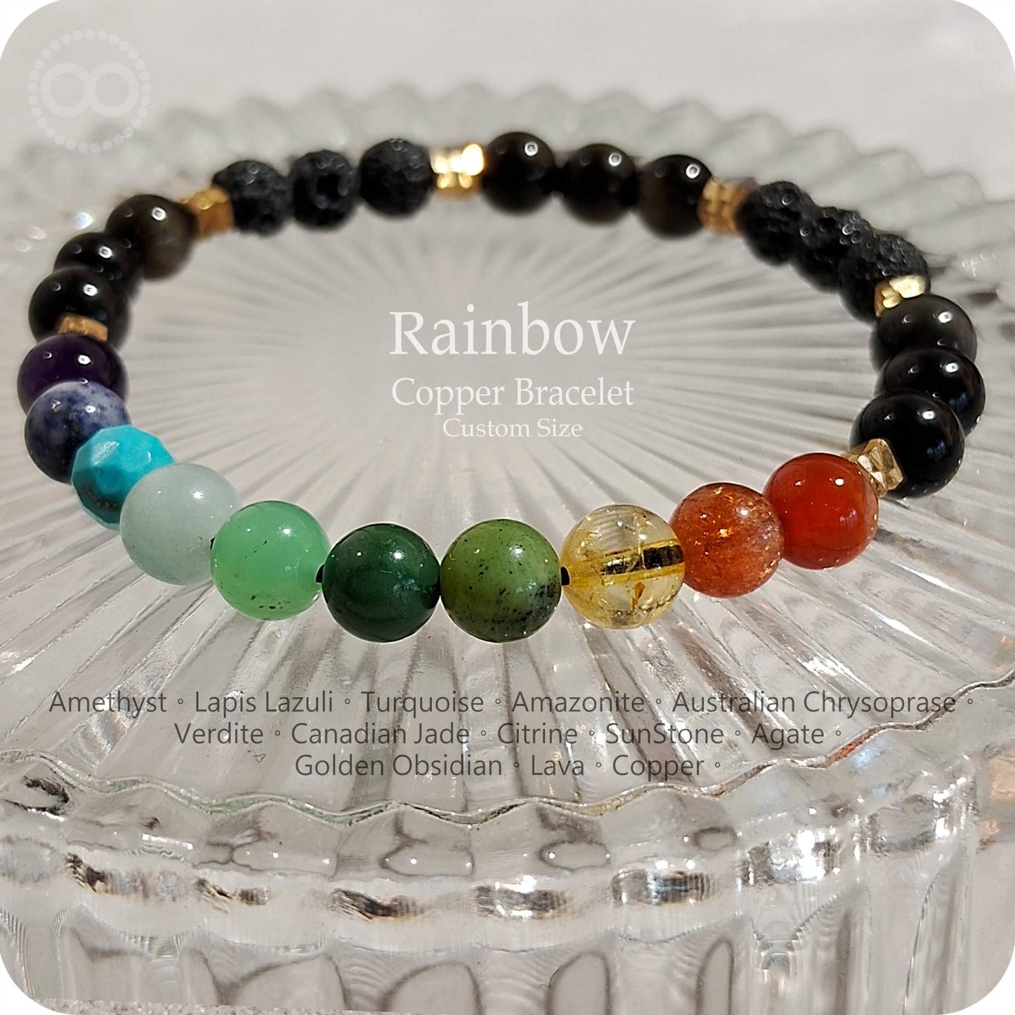 彩虹星球 ★ RAINBOW  ★ 純銅手環 Copper Bracelet RB003