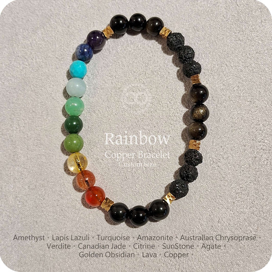 Rainbow Planet★ RAINBOW ★ Kupferarmband RB003