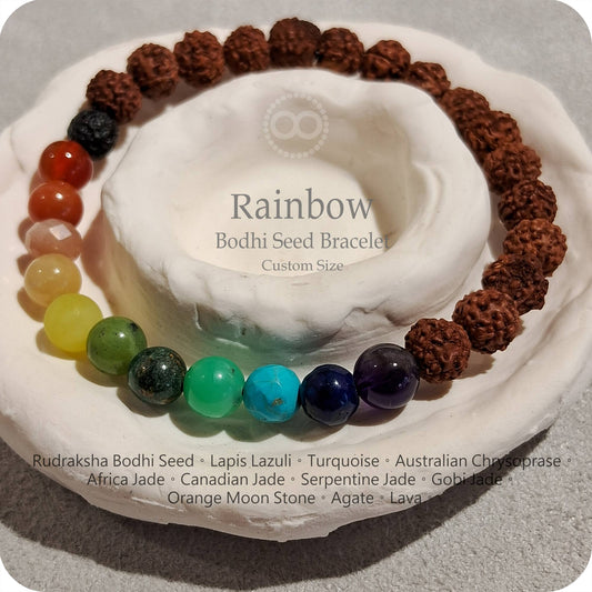 彩虹星球 ★ RAINBOW ★ 菩提手環 Bodhi Seed Bracelet RB004