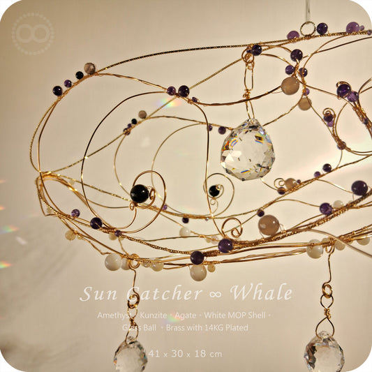 星球 ✹ 光織御守 Sun Catcher - Whale - Sun 013