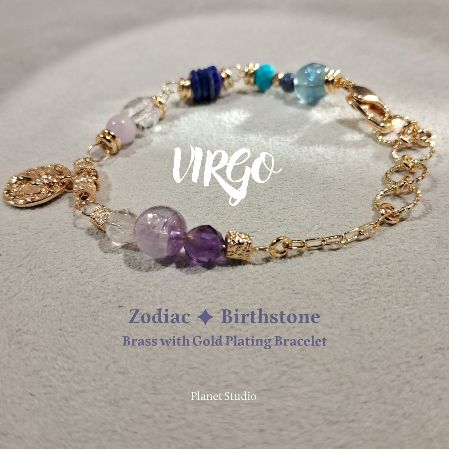 Zodiac ✦ Birthstone Bracelet星座 ✦ 誕生石手鍊 | Planet Studio Cosmic Jewelry 星際珠寶 | Align with Your Celestial Light｜與你的宇宙之光對齊