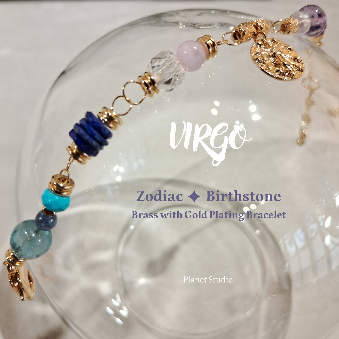 Zodiac ✦ Birthstone Bracelet星座 ✦ 誕生石手鍊 | Planet Studio Cosmic Jewelry 星際珠寶 | Align with Your Celestial Light｜與你的宇宙之光對齊