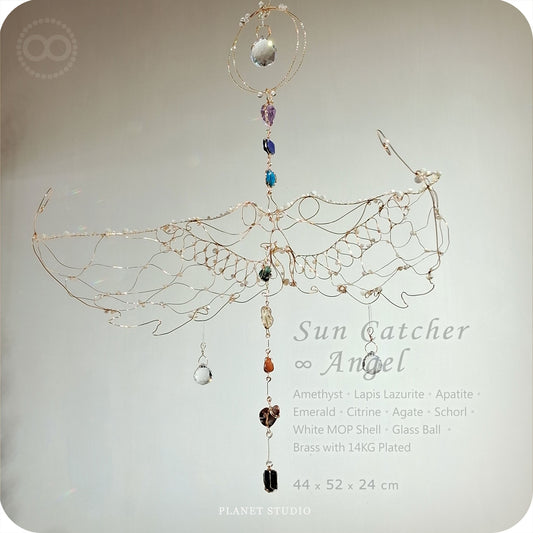 Angel Rainbow Crystal Sun Catcher 星球 ✦ 光織御守 A Collectible Work of Light ｜Planet Studio - Sun 012