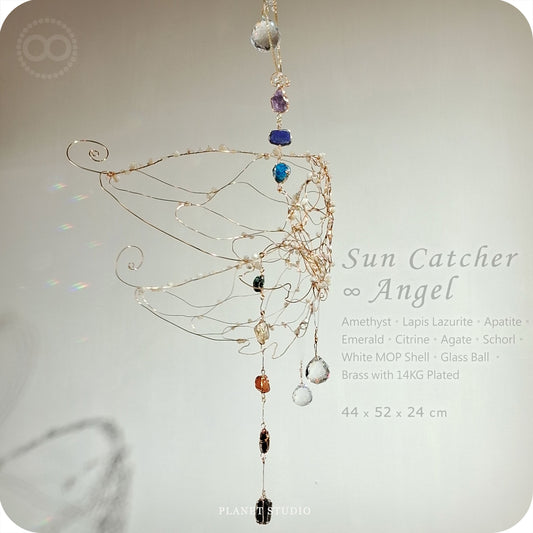 Angel Rainbow Crystal Sun Catcher 星球 ✦ 光織御守 A Collectible Work of Light ｜Planet Studio - Sun 012